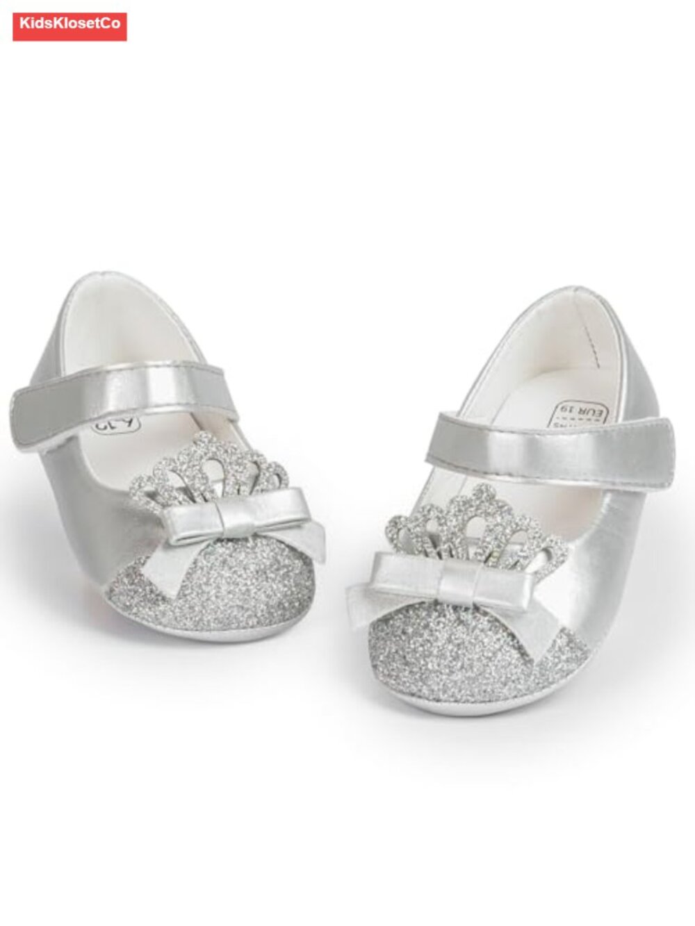 Baby Girls PU Leather Mary Jane Flats Bowknot Anti-Skid Soft Sole First Walker